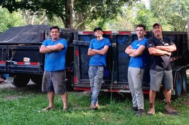 The Blue Eagle Junk Removal team
